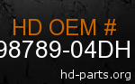 hd 598789-04DH genuine part number