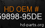 hd 59898-95DE genuine part number