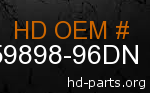 hd 59898-96DN genuine part number