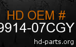 hd 59914-07CGY genuine part number