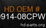 hd 59914-08CPW genuine part number