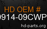 hd 59914-09CWP genuine part number