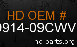 hd 59914-09CWV genuine part number
