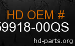 hd 59918-00QS genuine part number