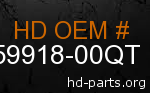 hd 59918-00QT genuine part number