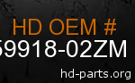 hd 59918-02ZM genuine part number