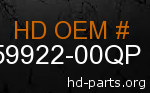hd 59922-00QP genuine part number