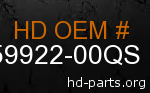 hd 59922-00QS genuine part number