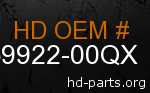 hd 59922-00QX genuine part number