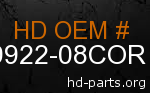 hd 59922-08COR genuine part number