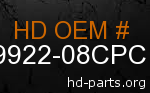 hd 59922-08CPC genuine part number