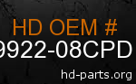 hd 59922-08CPD genuine part number