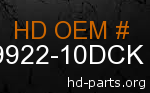hd 59922-10DCK genuine part number