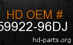 hd 59922-96DJ genuine part number