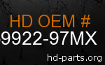 hd 59922-97MX genuine part number