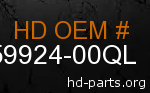 hd 59924-00QL genuine part number