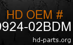 hd 59924-02BDM genuine part number