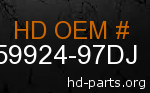 hd 59924-97DJ genuine part number