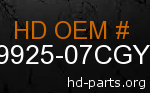 hd 59925-07CGY genuine part number