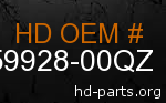 hd 59928-00QZ genuine part number