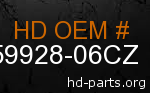 hd 59928-06CZ genuine part number