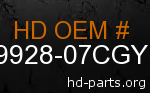 hd 59928-07CGY genuine part number