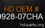 hd 59928-07CHA genuine part number