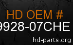 hd 59928-07CHE genuine part number