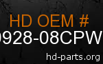 hd 59928-08CPW genuine part number