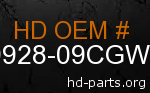 hd 59928-09CGW genuine part number