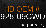 hd 59928-09CWD genuine part number