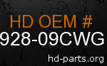 hd 59928-09CWG genuine part number