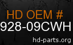 hd 59928-09CWH genuine part number