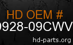 hd 59928-09CWV genuine part number