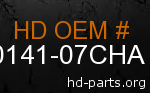 hd 60141-07CHA genuine part number