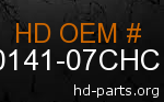 hd 60141-07CHC genuine part number