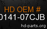hd&nbsp60141-07CJB genuine part number