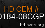 hd 60184-08CGP genuine part number