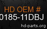 hd 60185-11DBJ genuine part number