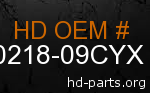 hd 60218-09CYX genuine part number
