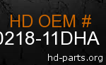 hd 60218-11DHA genuine part number