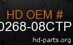 hd 60268-08CTP genuine part number