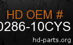 hd 60286-10CYS genuine part number