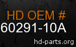 hd 60291-10A genuine part number
