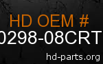 hd 60298-08CRT genuine part number