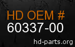 hd 60337-00 genuine part number