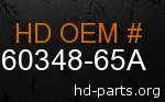 hd 60348-65A genuine part number