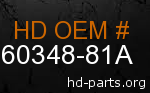 hd 60348-81A genuine part number