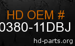 hd 60380-11DBJ genuine part number