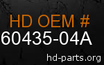hd 60435-04A genuine part number